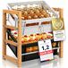 DIMONO® Étagère à casiers à boissons en bambou – Étagère pour 2, 3 ou 6 casiers