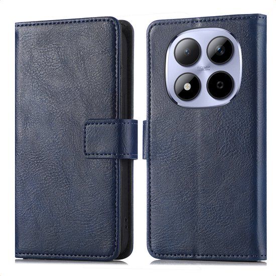 imoshion Hoesje - Geschikt voor Xiaomi Redmi Note 15 Pro Plus (5G) - Luxe Bookcase - Donkerblauw