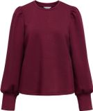 OBJECT Objandrea Re L/s O-neck Top Bordeaux Maat M