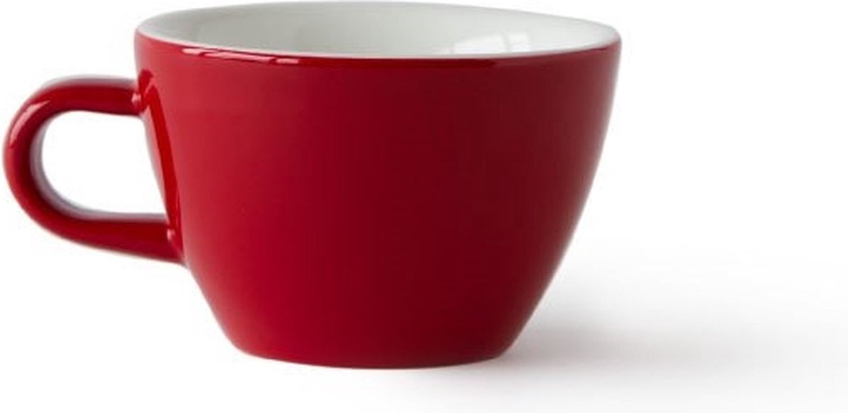 Acme & Co ACME Flat White Kop en schotel - 150ml - Rata (rood) - porselein servies