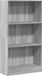 vidaXL Bibliothèque 60x24x109 cm bois de particules gris chêne sonoma