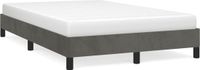vidaXL Bedframe zonder matras 120x190 cm fluweel donkergrijs