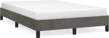 vidaXL Bedframe zonder matras 120x190 cm fluweel donkergrijs
