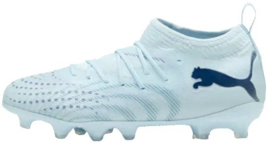 Puma Future 9 Match FG/AG Voetbalschoenen Junior Lichtblauw Maat 36