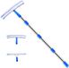 Sans marque Essuie-glace Kit de nettoyage de vitres 2-en-1 avec brosse en microfibre