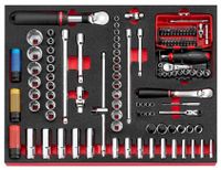 Facom MODM.L1GRP Foam Module 1/4" 1/2" 3/8" Ratchet & Socket Set