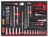 Facom MODM.L1GRP Foam Module 1/4" 1/2" 3/8" Ratchet & Socket Set