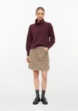 s.Oliver - Jupe - Jupe courte en velours côtelé - Marron - Coton - Taille 46