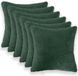 vidaXL - Kussensloop - 6 stuks - HEERLEN - Donkergroen - 30 x 30 cm - Bouclé