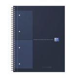 Oxford International schrijfblok A4+ 80 vel geruit donkerblauw