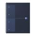 Oxford International schrijfblok A4+ 80 vel geruit donkerblauw