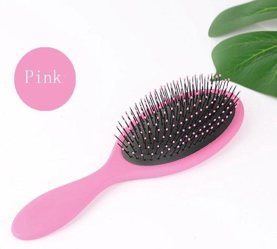 Roze haarborstel
