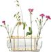 Fritz Hansen Ikebana Vaas Messing Glas 12 cm