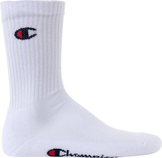 Champion Sokken Set van 3 - Unisex - Maat 35-38 - Zwart/Wit/Grijs
