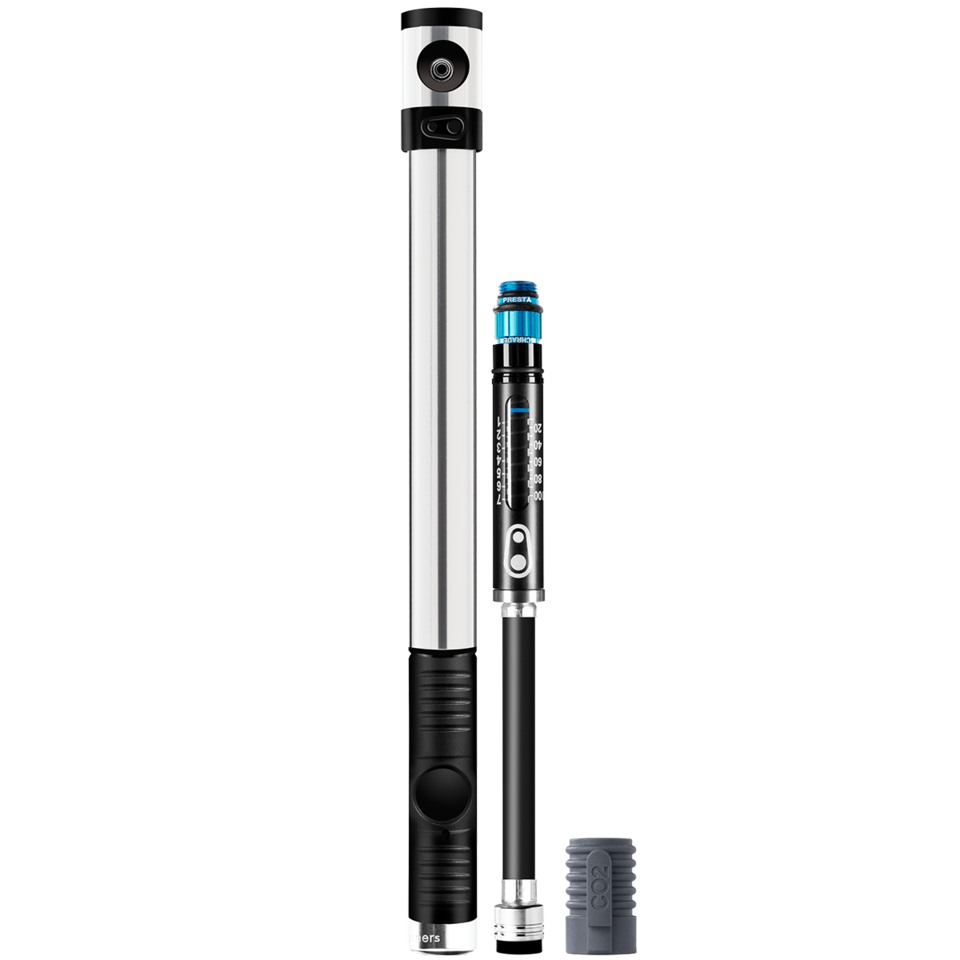 Crankbrothers Klic Hp Gauge + Co2 - Zilver