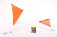 Merkloos / Sans marque Bike Fun fietsvlag oranje - 150 cm