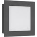 Licht Creativ Design Applique murale LED LCD LB25 3007 avec détecteur, 3000K, 1200lm, graphite