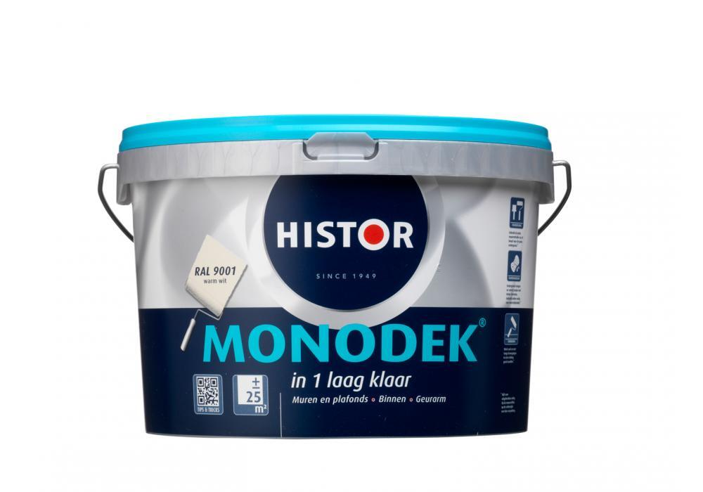 Histor Monodek Muurverf - 2 5 liter - Warmwit