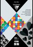 Clairefontaine 97245C - Blok van 20 Vellen Zwart Papier A4 21x29,7cm 120g
