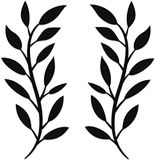 Vivegate Scroll Olijftak Blad Metalen Muur Decor - 16 "X 16" 2 Zwart Smeedijzeren Scroll Wijnstok Art Metalen Muur Boerderij Borden Voor Opknoping Boven Deur Muur Decor