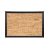 Bisilque Kamashi Kurk Board, MDF Frame Naturel Kurk, Zwart, 90x60 cm