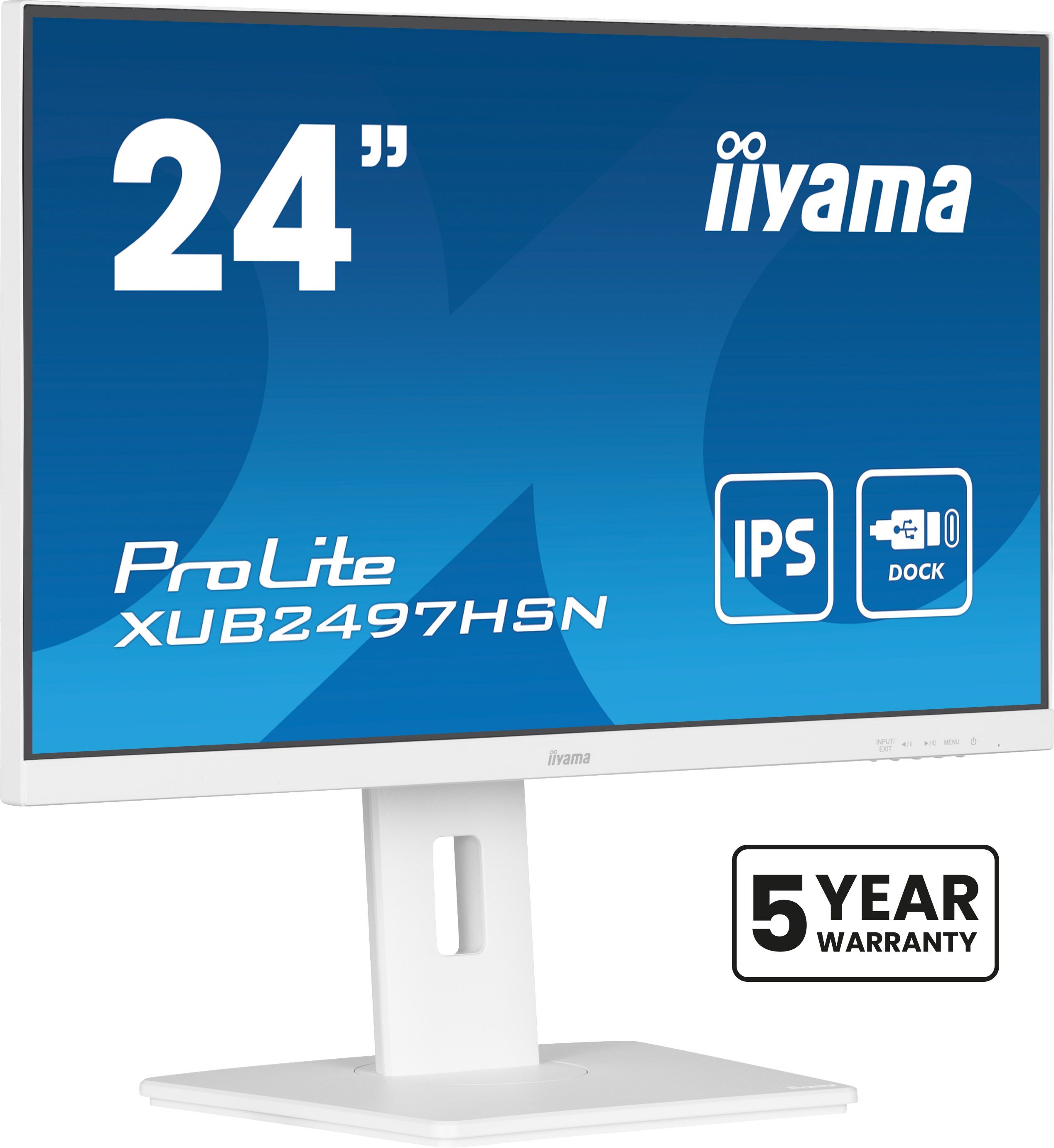 iiyama ProLite XUB2497HSN-W1 23.8" Full HD IPS Monitor - White