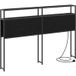 Tête de lit de rangement chêne noir 135 cm bois d'ingénierie