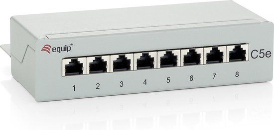 Rucanor Equip Patch Panel Desktop Cat.5e 8-Port