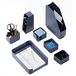 Bureau-organizer met RED DOT Design Award - Premium pennenhouder van gerecycled materiaal - kantoororganizer voor milieuvriendelijke orde aan het bureau - thuiskantoor bureau-organizer - blauw