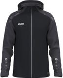 Jako Sonic Jas Met Kap Heren - Zwart / Antraciet | Maat: XL