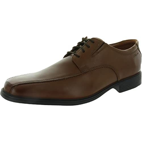 Clarks Heren Tilden Walk Oxford Schoen, Donkerbruin leer., 45.5 EU