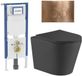 Geberit QeramiQ Dely Toiletset - Mat Zwart