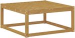 vidaXL Voetenbank Massief Acacia Hout Wit 79 x 79 x 37 cm
