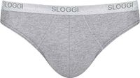 Sloggi Men Basic Mini - heren slip met smalle zijkanten (2-pack) - grijs