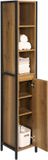 SoBuy Badkamerkolomkast BZR62-PF E1-spaanplaat en metaal, 30x28x168 cm