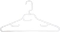 MSV Opvouwbare plastic hangers, zilver, 4 stuks