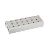 Riegler Meervoudige grondplaat voor 5/2-5/3-weg-ventielen pneumatisch/elektropneumatisch, 7 ventielposities, ventielaansluiting G 1/2