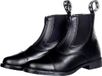 HKM Jodhpurschoenen met elastieken inzetstuk, rundleer, ritssluiting, unisex, zwart, maat 45