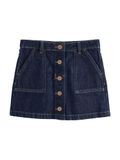 Next - Meisjes - Rok met knopen voorkant - Blauw - Katoen - Kort - Maat 158