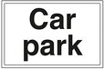 VSafety Car Park parkeerbord - 300mm x 200mm - Zelfklevende Vinyl