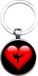 MC Living Karate sleutelhanger van glas, zilver