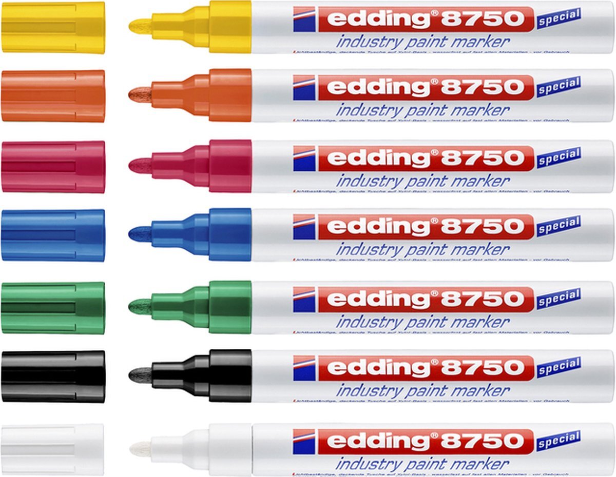 Edding Lakmarker e-8750 industry rood | 10 stuks