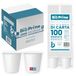 BioPrime - Papieren waterbekers 200 ml - biologisch afbreekbaar - voor warme dranken, water en dranken - Wegwerpbekers (wit, hoeveelheid 2000 stuks)