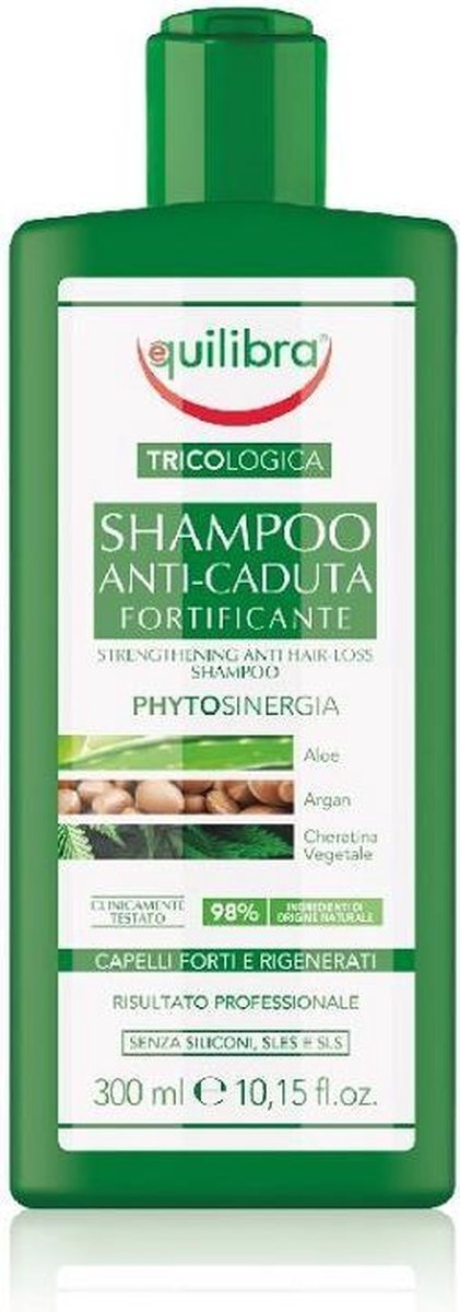 Equilibras Equilibra - Shampoo Anti-Caduta Fortificante Strengthening Shampoo Against Hair Loss Aloe, Argan, Cheratina 300Ml