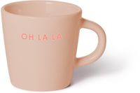 Vondels Espressokop Keramiek Oh La La 5.5x7.5cm Beige