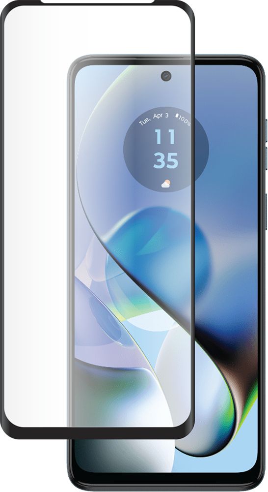 BIGBEN Connected Screenprotector voor Motorola G54 - Gehard Glas - Krasbestendig - Oleofobe Coating - Transparant