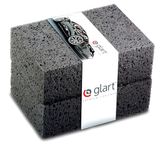 Glart 2-delige set autowassponzen, antraciet, voor het wassen van de auto, velgen, lak, auto-onderhoud, 18 x 12 x 6 cm, wasset in plaats van washandschoen of velgenborstel