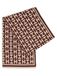 Marie Lund Sjaal beige / chocoladebruin