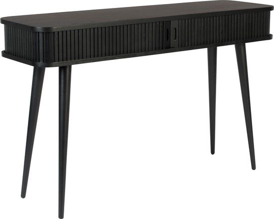 Zuiver Barbier Consoletafel/ Wandtafel Hout Zwart