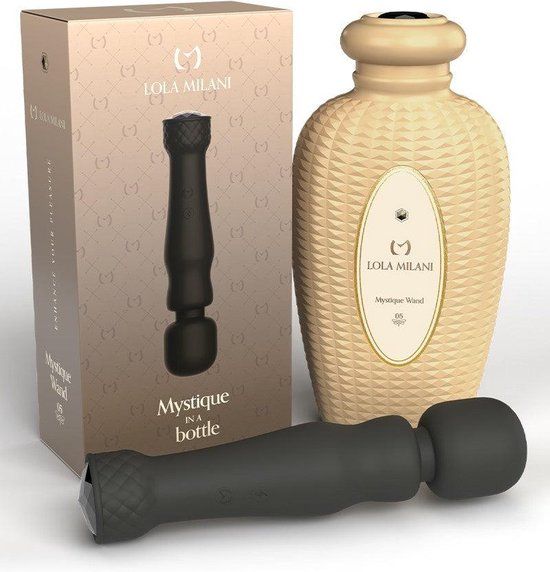 Lola Milani Mystique in a Bottle Wand Vibrator Zwart
